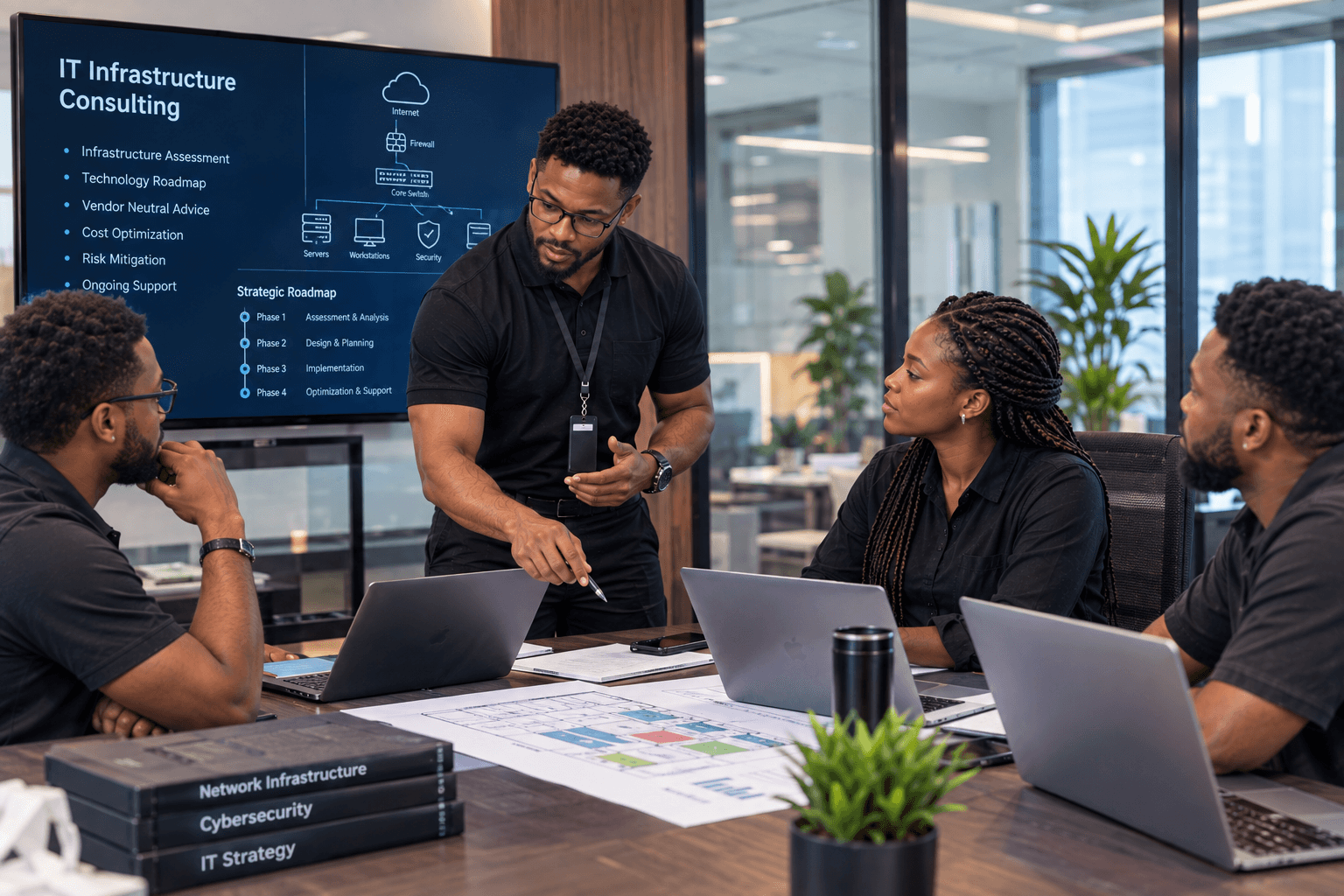 Strategic IT infrastructure consulting and planning session